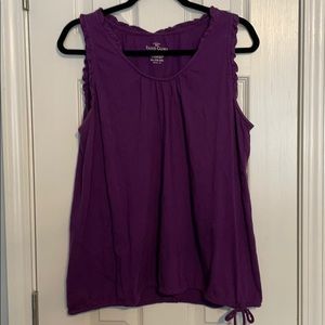 Plum colored cotton tank